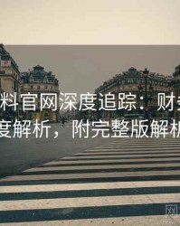 0012. 黑料官网深度追踪：财务造假态度解析，附完整版解析